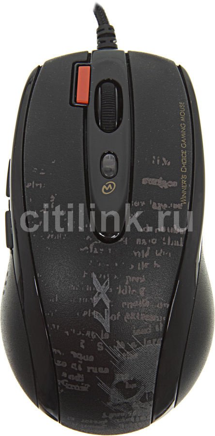 Мышь A4Tech V-Track F5 черный/рисунок оптическая 3000dpi USB 6but