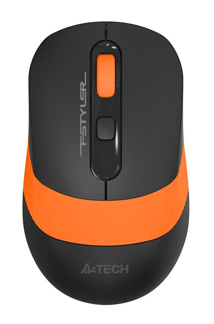 Мышь A4Tech Fstyler FG10 черный/оранжевый оптическая 2000dpi беспров. USB 4but (FG10 ORANGE)