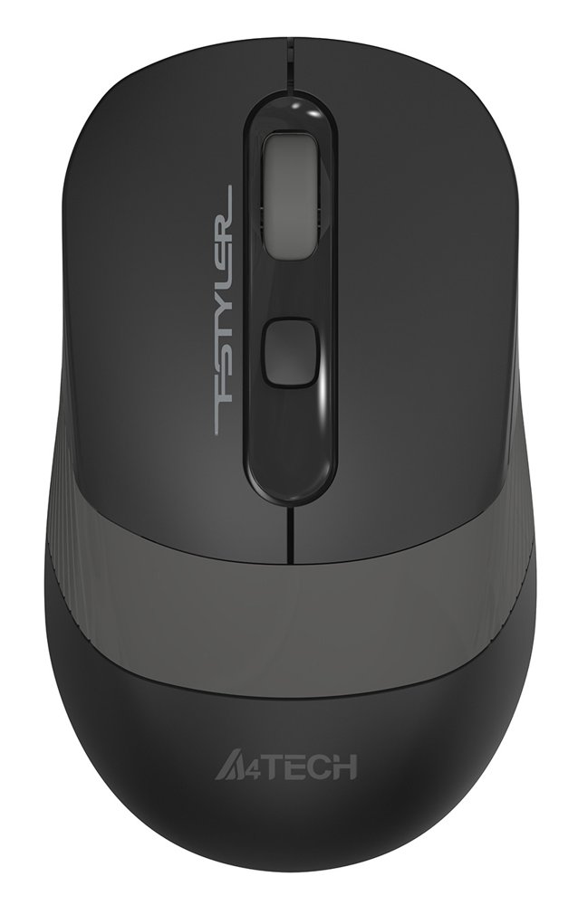 Мышь A4Tech Fstyler FG10S черный/серый оптическая 2000dpi silent беспров. USB для ноутбука 4but (FG10S GREY)
