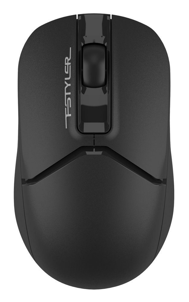 Мышь A4Tech Fstyler FG12S черный оптическая 1200dpi silent беспров. USB 3but (FG12S BLACK)