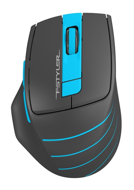 Мышь A4Tech Fstyler FG30 серый/синий оптическая 2000dpi беспров. USB 6but (FG30 BLUE)