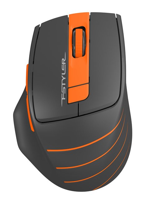 Мышь A4Tech Fstyler FG30 серый/оранжевый оптическая 2000dpi беспров. USB 6but (FG30 ORANGE)