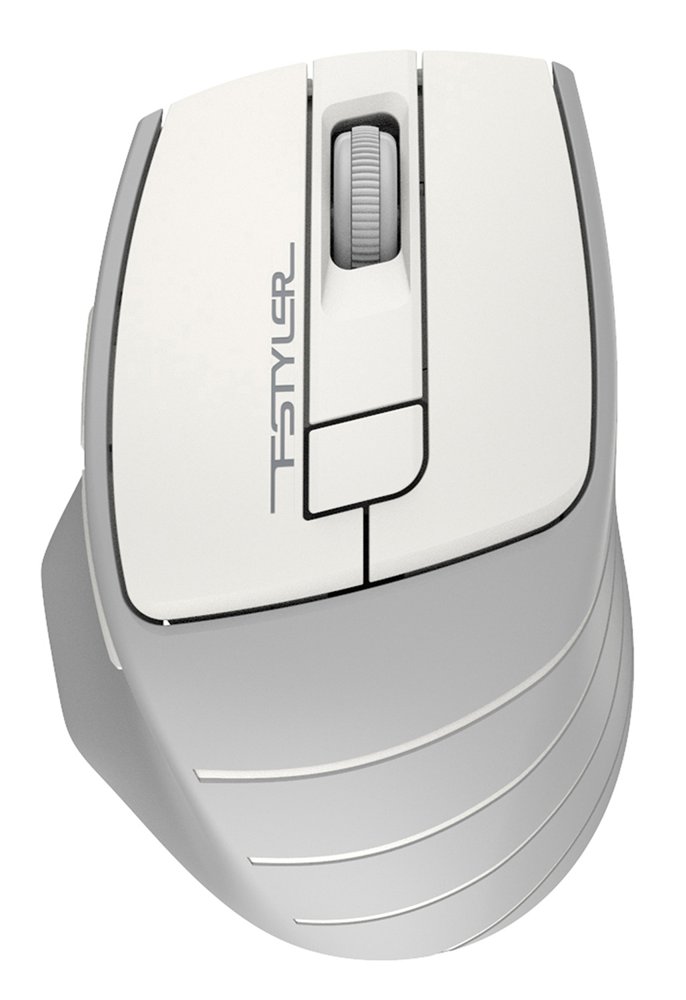 Мышь A4Tech Fstyler FG30S белый/серый оптическая 2000dpi silent беспров. USB 6but (FG30S WHITE)