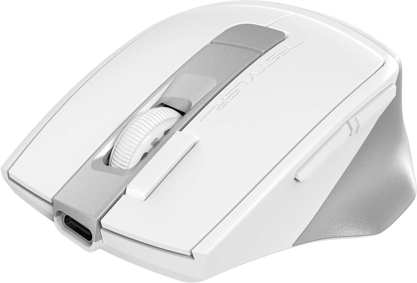 Мышь A4Tech Fstyler FG45CS Air2 белый/серебристый оптическая 2000dpi silent беспров. USB для ноутбука 7but (FG45CS AIR2 USB (SILVER WHITE)), фото 2