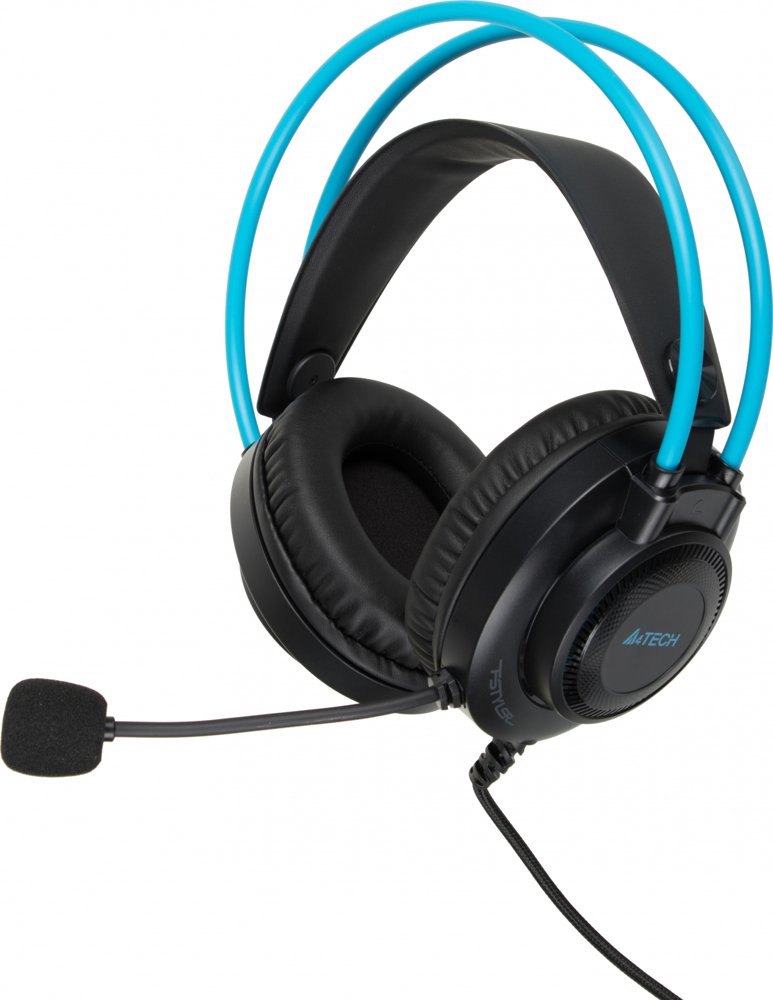 Наушники с микрофоном A4Tech Fstyler FH200i синий 1.8м накладные оголовье (FH200I BLUE)