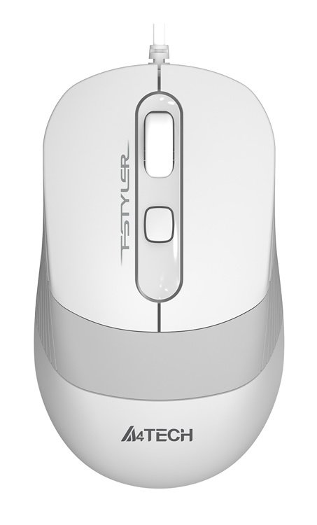 Мышь A4Tech Fstyler FM10 белый/серый оптическая 1600dpi USB 4but (FM10 WHITE)