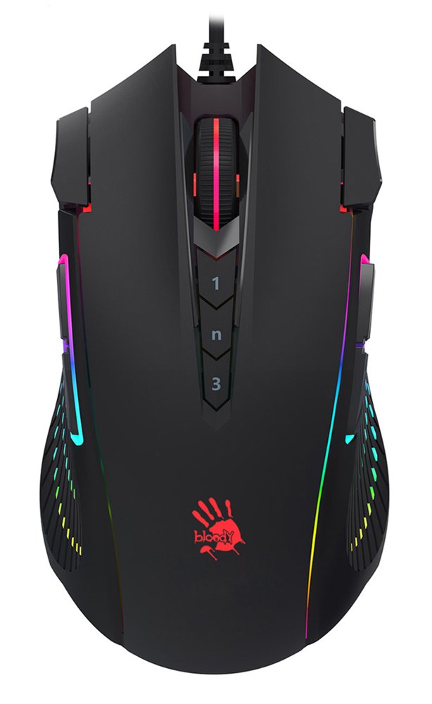 Мышь A4Tech Bloody J90s черный оптическая 8000dpi USB 12but (J90S BLACK ACTIVATED)