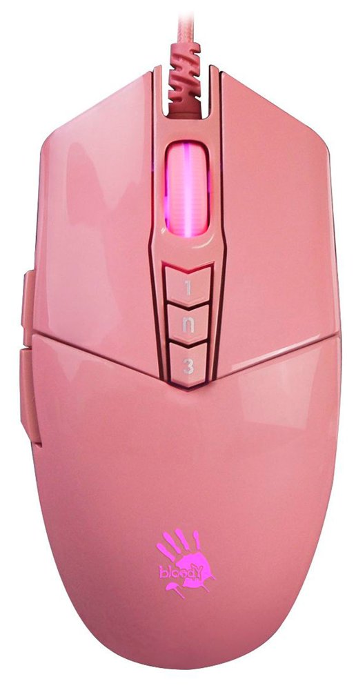 Мышь A4Tech Bloody P91s розовый оптическая 8000dpi USB 8but (P91S PINK ACTIVATED)