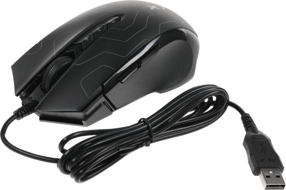 Мышь A4Tech X89 Maze черный оптическая 2400dpi USB 8but (X89 (MAZE))