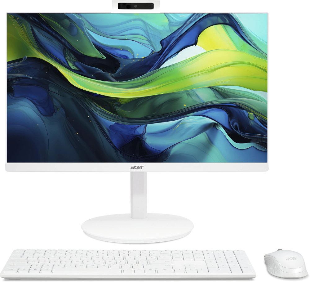 Моноблок Acer Aspire C27-1E13U5UNH 27" Full HD i5 1334U (1.3) 16Gb SSD512Gb Iris Xe CR Windows 11 Home GbitEth WiFi BT 90W клавиатура мышь Cam белый 1920x1080