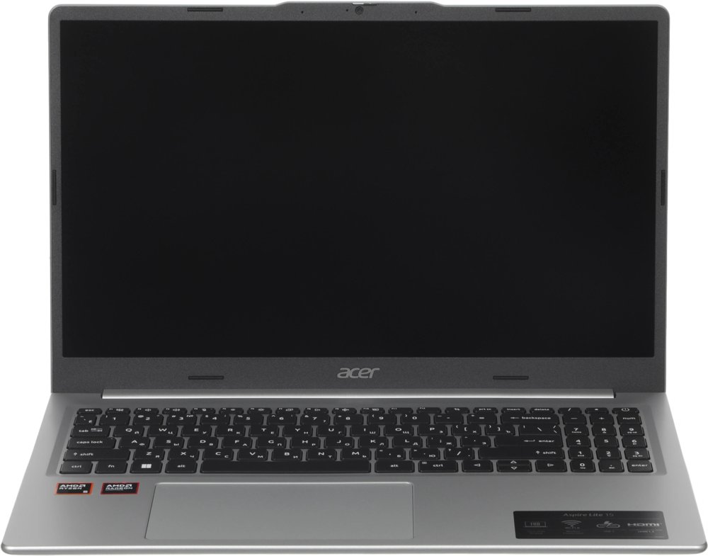 Ноутбук Acer Aspire Lite AL15-21P-R0JJ Ryzen 5 40 16Gb SSD512Gb AMD Radeon 610M 15.6" IPS FHD (1920x1080) без ОС silver WiFi BT Cam 4574mAh (NX.DVBCD.001)