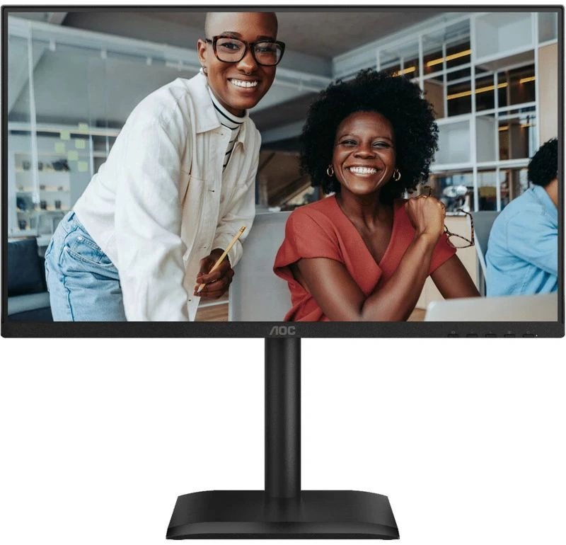 Монитор AOC 23.8" 24E4U черный IPS 1ms 16:9 HDMI M/M матовая HAS Piv 300cd 178гр/178гр 1920x1080 120Hz VGA DP FHD USB