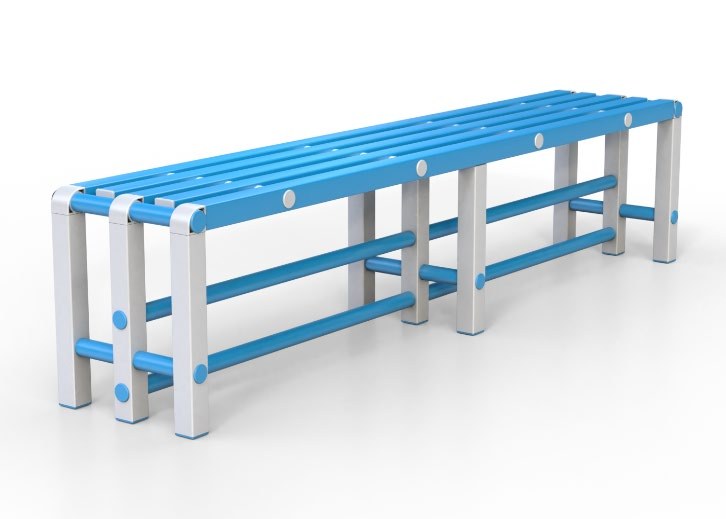 Скамья AQUAMANIA из ПВХ, вариант 8 2000х376х450 мм