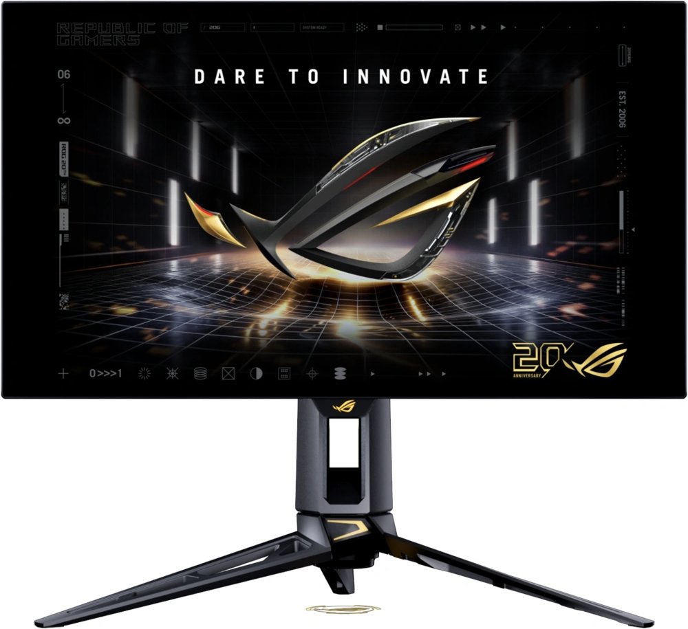 Монитор Asus 26.5" ROG Swift PG27AQWP-G черный WOLED LED 16:9 HDMI глянцевая HAS Piv 1500000:1 1500cd 178гр/178гр 2560x1440 540Hz FreeSync Premium Pro DP Quad 2K (1440p) USB 7.04кг