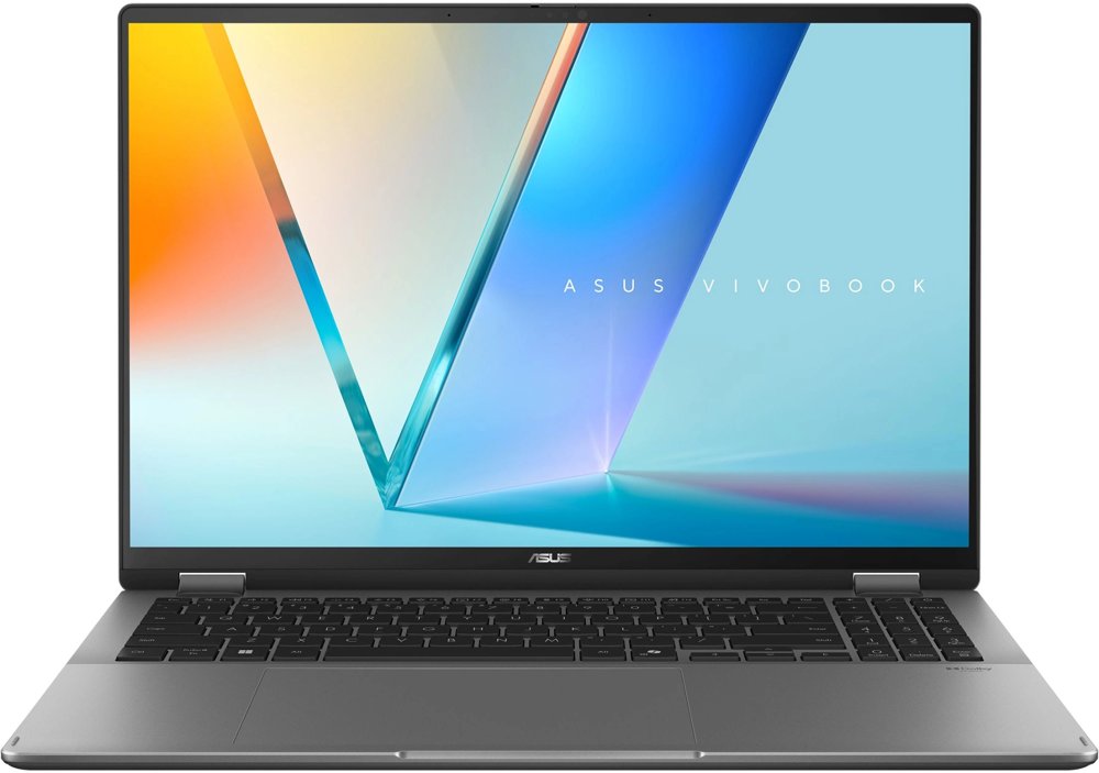 Ноутбук Asus Vivobook 16 Flip TP3607AA-SI086W Core Ultra 7 355 32Gb SSD1Tb Intel Graphics 16" OLED Touch WUXGA (1920x1200) Windows 11 Home grey WiFi BT Cam (90NB17B1-M005K0)