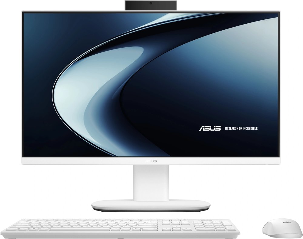 Моноблок Asus VM640KA-WPC0090 23.8" Full HD Ryzen AI 7 350 (2) 32Gb SSD1Tb 860M без ОС GbitEth WiFi BT 120W клавиатура мышь Cam белый 1920x1080