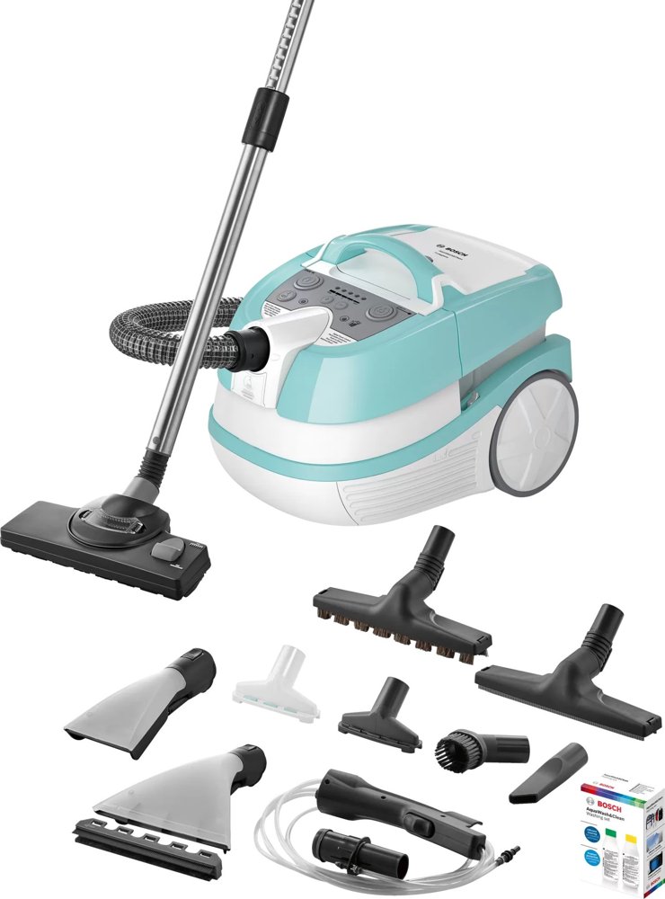 Пылесос моющий Bosch BWD420HYG 2000Вт бирюзовый/белый