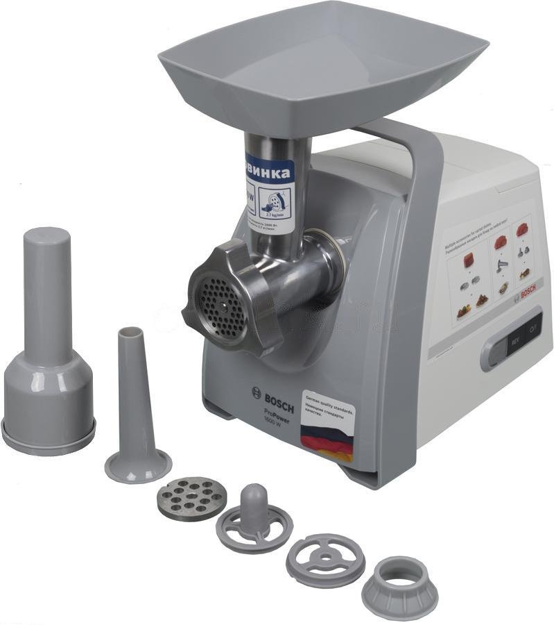 Мясорубка Bosch ProPower MFW45020 1600Вт белый/серый