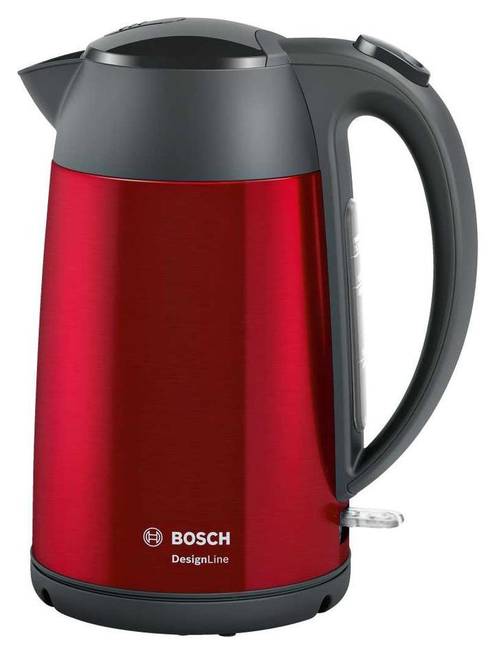 Чайник электрический Bosch TWK3P424 1.7л. 2400Вт красный корпус: нерж.сталь/пластик