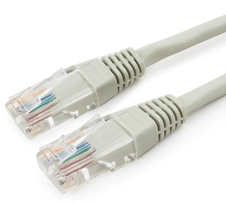 Патч-корд Cablexpert PP6U-0.5M 10000Гбит/с UTP 4 пары cat.6 CCA molded 0.5м серый RJ-45 (m)-RJ-45 (m)