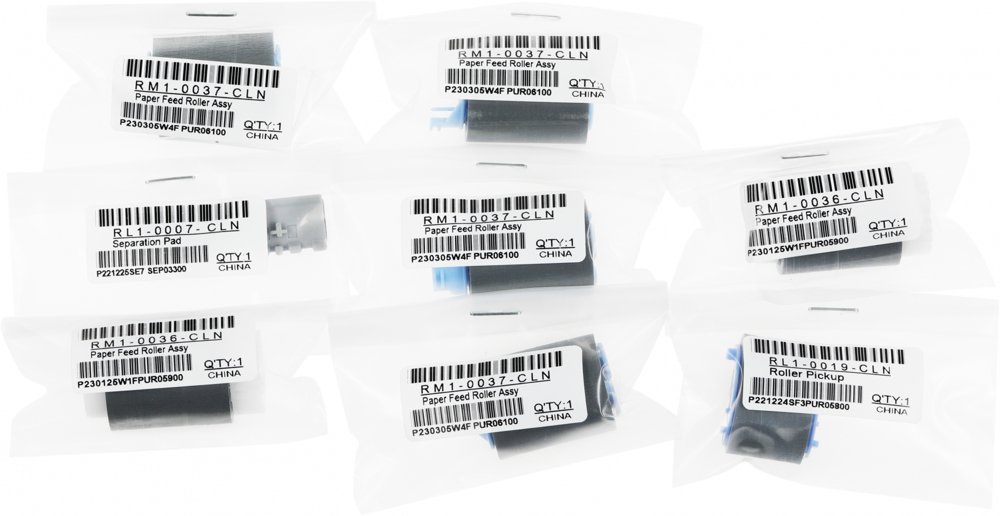 Комплект роликов Cactus CS-BRA-HP-LJ4250 (RM1-0699(1)/RL1-0007(1)/RM1-0036(2)/RL1-0019(1)/RM1-0037-(4)) для HP LJ 4200/4250/4300/4350