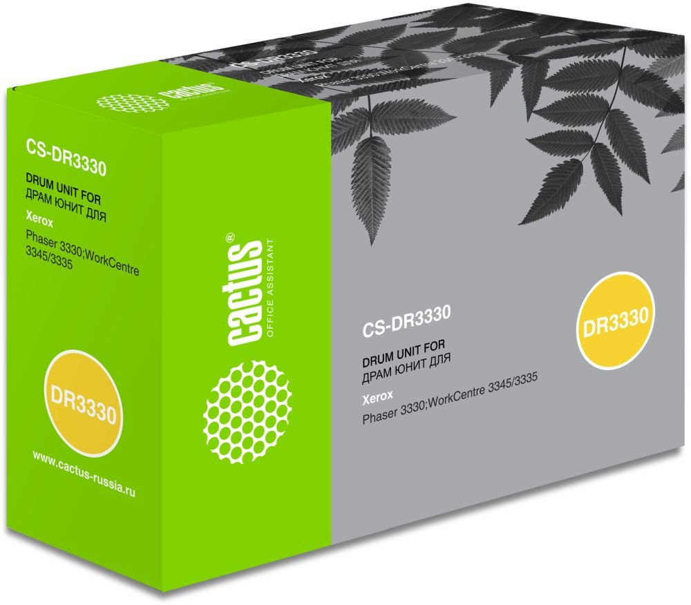 Блок фотобарабана Cactus CS-DR3330 101R00555 черный ч/б:30000стр. для Phaser 3330/WC 3345/3335 Xerox
