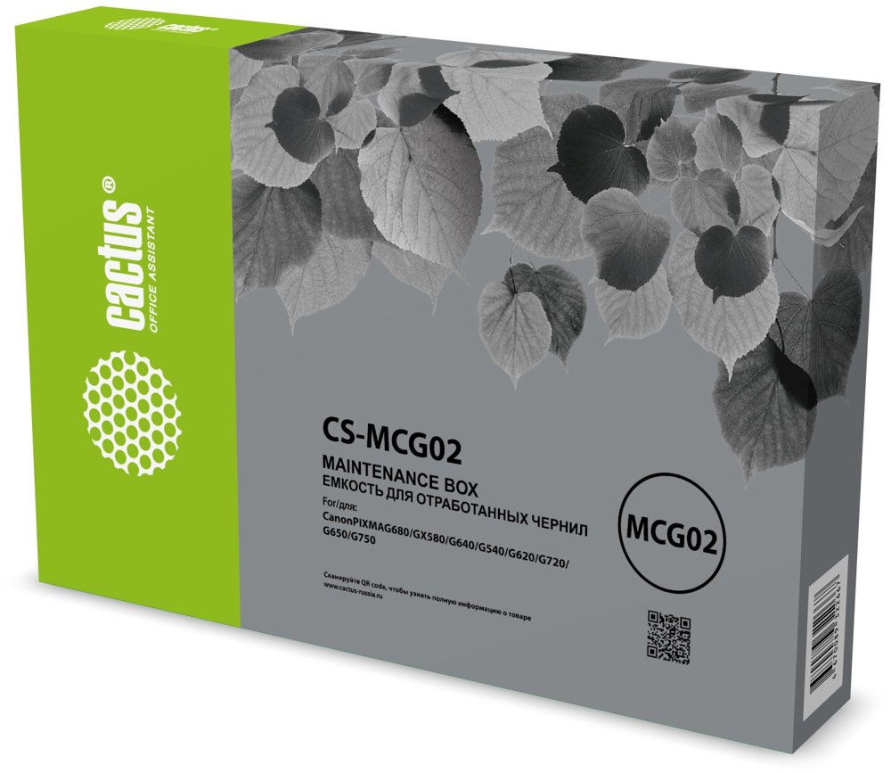 Бункер Cactus CS-MCG02 (MC-G02) для Canon Pixma G680/GX580/G640/G540/G620/G720/G650/G750/G2420