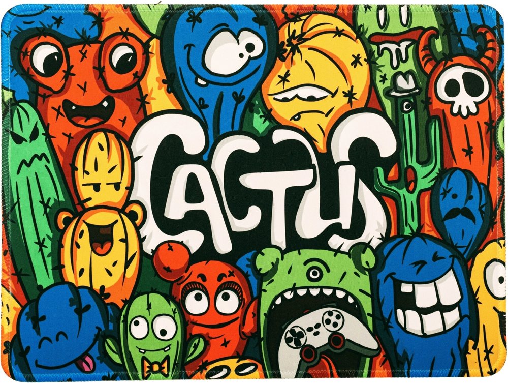 Коврик для мыши Cactus Colorful Cacti 300x250x3мм (CS-MPC-D03M)