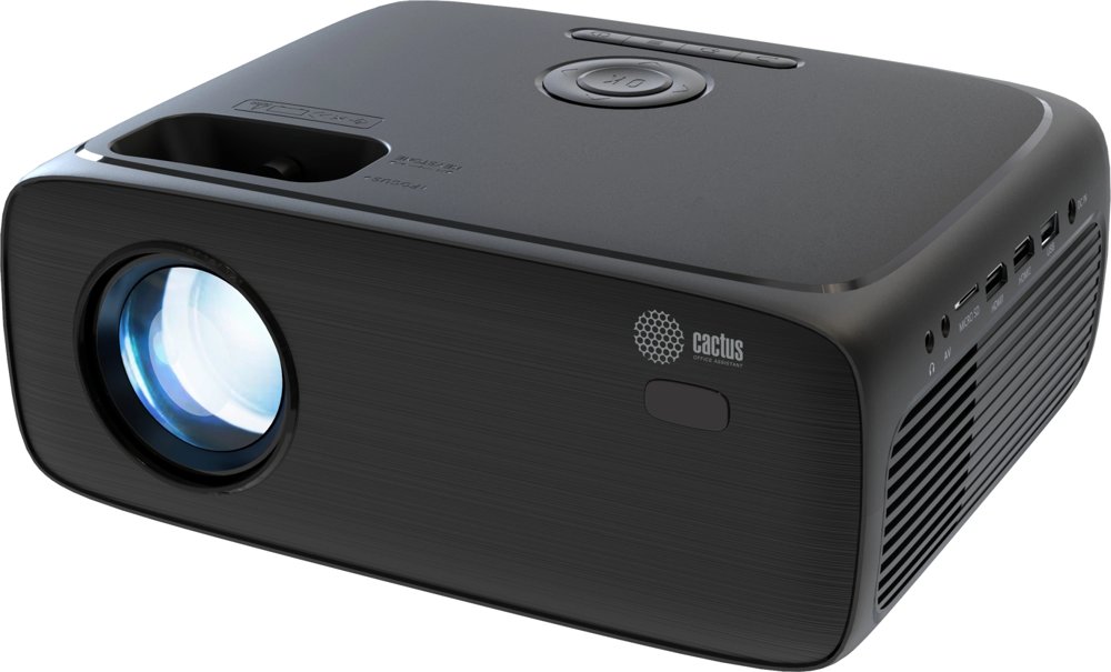 Проектор Cactus CS-PRM.07B.Full HD LCD 3200Lm LS 320Lm ANSI (1920x1080) 1500:1 ресурс лампы:50000часов 1xUSB typeA 3xHDMI 1.16кг