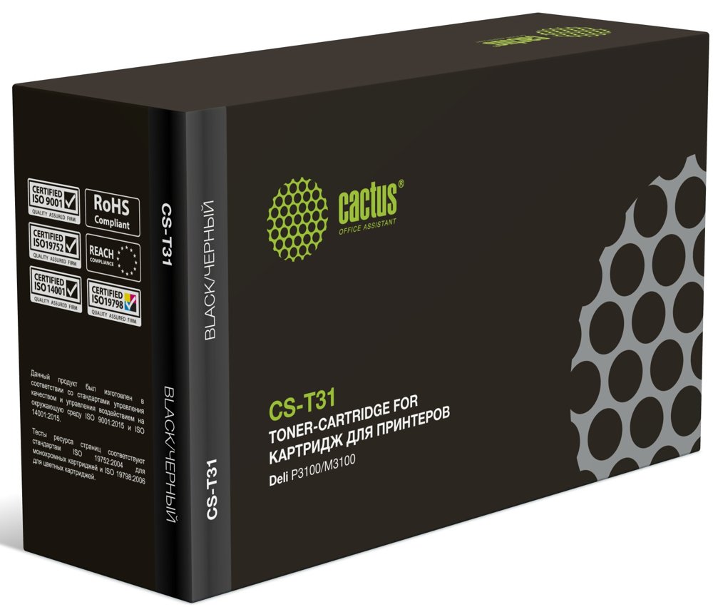 Картридж лазерный Cactus T31 CS-T31 черный (3500стр.) для Deli P3100/M3100