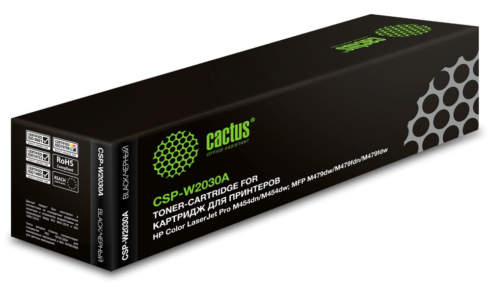 Картридж лазерный Cactus CSP-W2030A 415A черный (2400стр.) для HP LJ M454/MFP M479 с чипом
