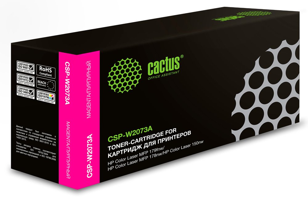 Картридж лазерный Cactus CSP-W2073A 117A пурпурный (700стр.) для HP Color Laser 150a/150nw/178nw MFP/179fnw MFP с чипом