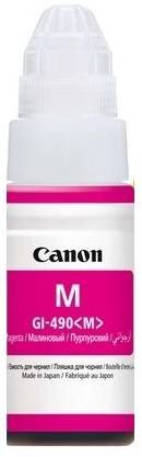Чернила Canon GI-490M 0665C001 пурпурный 70мл для Canon Pixma G1400/G2400/G3400