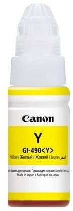 Чернила Canon GI-490Y 0666C001 желтый 70мл для Canon Pixma G1400/G2400/G3400