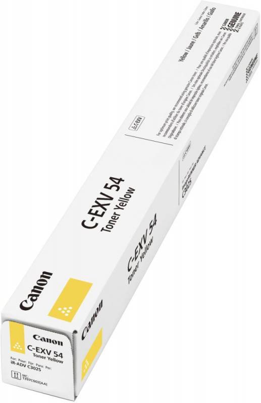 Картридж лазерный Canon C-EXV54Y 1397C002 желтый для Canon C3025