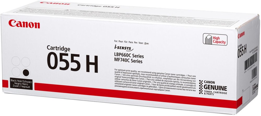 Картридж лазерный Canon 055HBK 3020C002/004 черный бар.в компл. (7600стр.) для Canon LBP663Cdw/LBP664Cx/MF746Cx/MF742Cdw/MF744Cdw