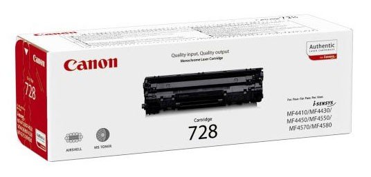Картридж лазерный Canon 728 3500B002/3500B010 черный бар.в компл. (2100стр.) для Canon MF4410/4430/4450/4550/4570/4580