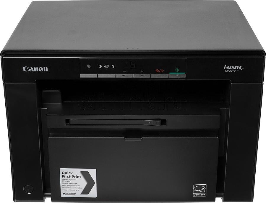 МФУ лазерный Canon i-Sensys MF3010 bundle A4 черный (в комплекте: + картридж)