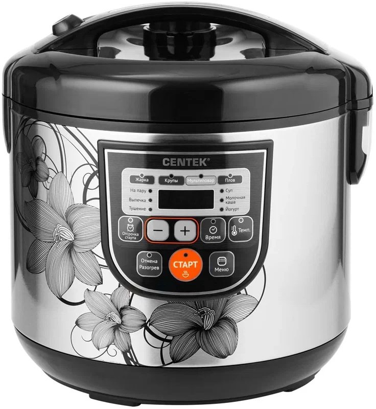 Мультиварка Centek CT-1498 5л 700Вт черный/стальной