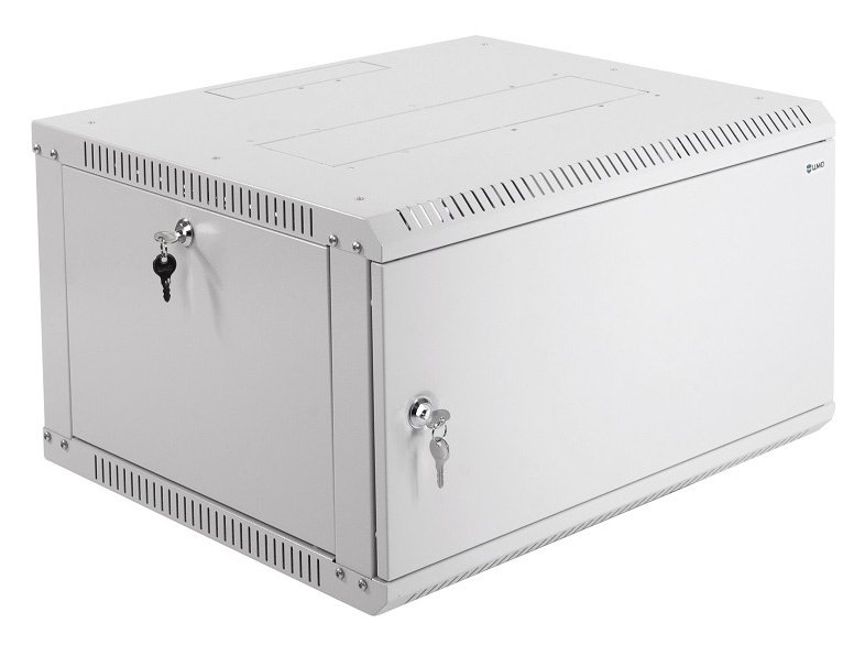 Шкаф коммутационный ЦМО ШРН-Эконом (ШРН-Э-6.650.1) настенный 6U 600x650мм пер.дв.металл 65кг серый 600мм 16.2кг 180град. 342мм IP20 металл