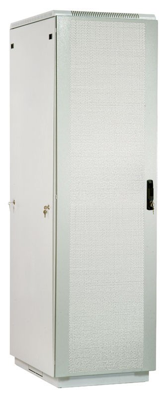 Шкаф коммутационный ЦМО (ШТК-М-42.6.8-4ААА) напольный 42U 600x800мм пер.дв.перфор. задн.дв.стал.лист 2 бок.пан. направл.под закл.гайки 1010кг серый 655мм 108.6кг 180град. 2030мм