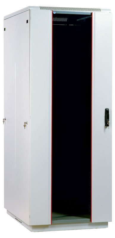 Шкаф коммутационный ЦМО (ШТК-М-42.8.8-1ААА) напольный 42U 800x800мм пер.дв.стекл задн.дв.стал.лист 2 бок.пан. направл.под закл.гайки 1010кг серый 655мм 123.3кг 180град. 2030мм