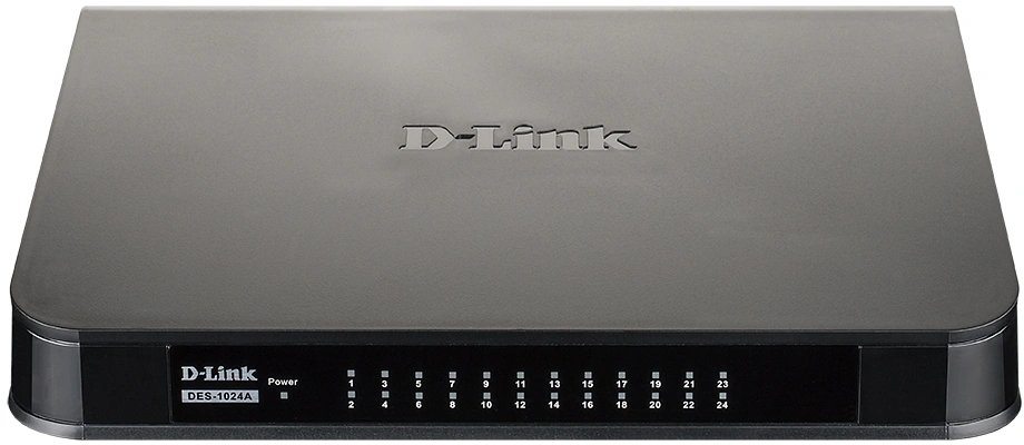 Коммутатор D-Link DES-1024A/E3A (L2) 24x100Мбит/с неуправляемый