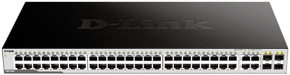 Коммутатор D-Link DGS-1052/A DGS-1052/A3A 48x1Гбит/с 4xКомбо(1000BASE-T/SFP) неуправляемый