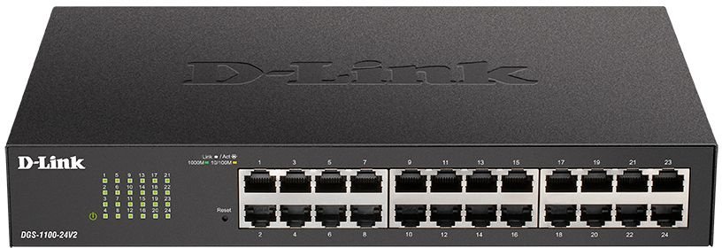 Коммутатор D-Link DGS-1100-24V2/A DGS-1100-24V2/A2A (L2) 24x1Гбит/с настраиваемый