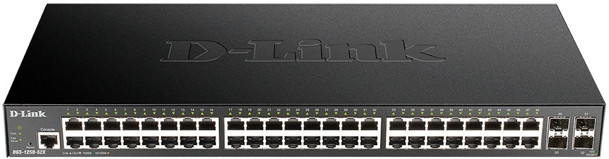 Коммутатор D-Link DGS-1250-52X/RU/A1A (L3) 48x1Гбит/с 4SFP+ управляемый