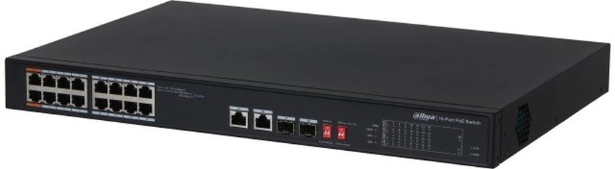 Коммутатор Dahua DH-S3218-16ET-135 16x100Мбит/с 2x1Гбит/с 2SFP 135W управляемый