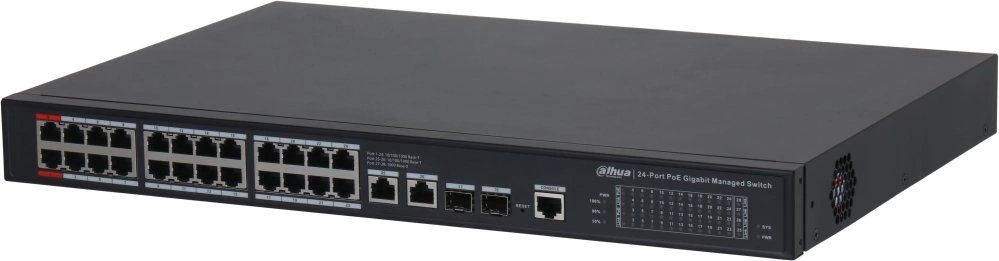 Коммутатор Dahua DH-S4228-24GT-360 28x1Гбит/с 2SFP 24PoE 360W управляемый