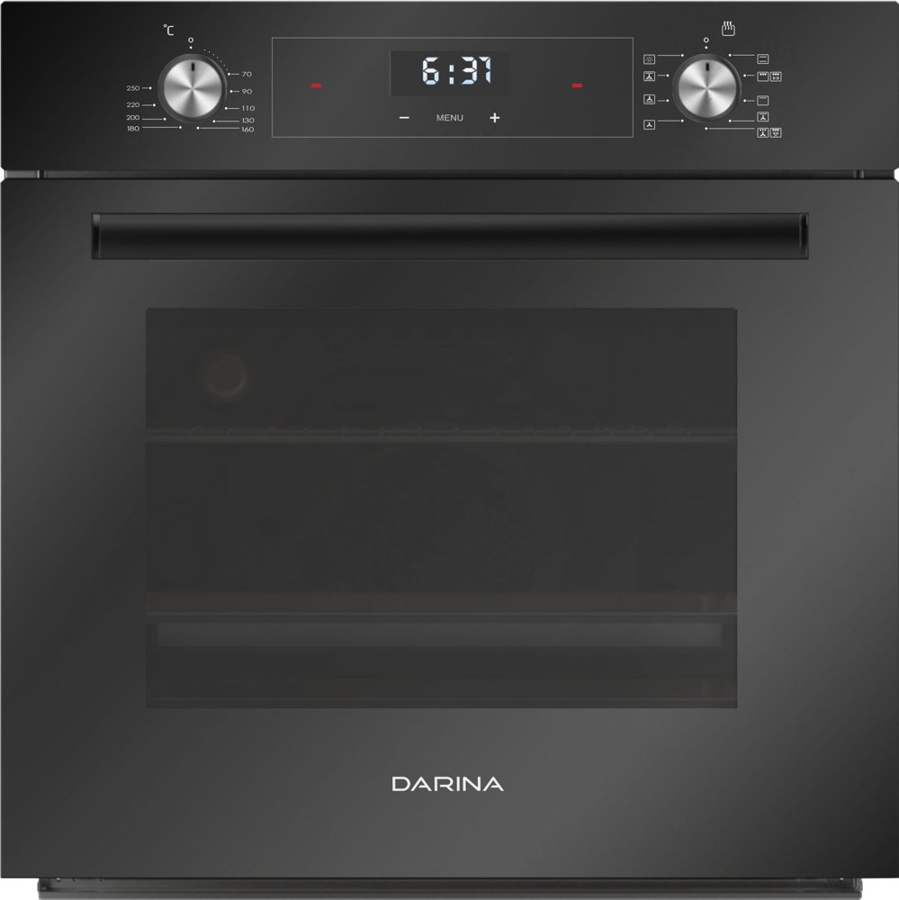 Духовой шкаф Электрический Darina 0V5 BDE 112 708 B1 черный/стекло черное
