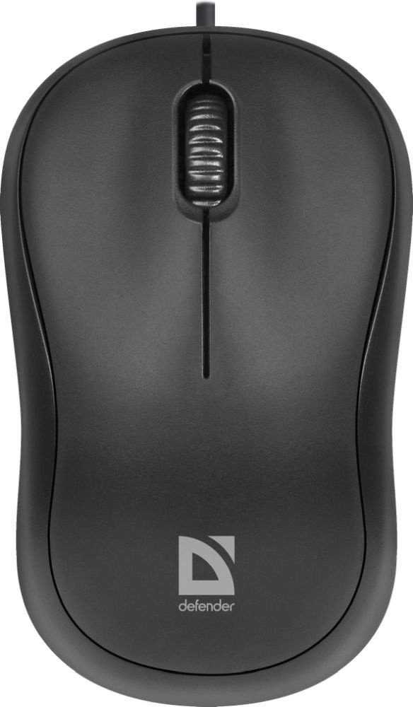 Мышь Defender Patch MS-759 черный оптическая 1000dpi USB для ноутбука 2but (52759)